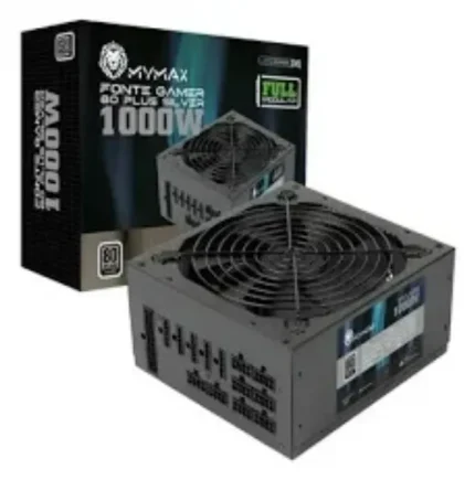 FONTE ATX 1000W MODULAR 80 PLUS SILVER -PFC ATIVO*