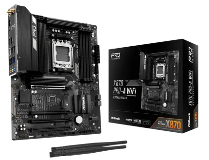 PLACA MÃE ASROCK X870 PRO - A WIFI, SOCKET AM5, DDR5, ATX