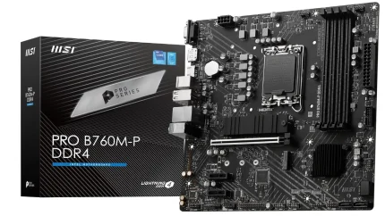 PLACA MÃE MSI PRO B760 M - P, LGA 1700, DDR4, mATX
